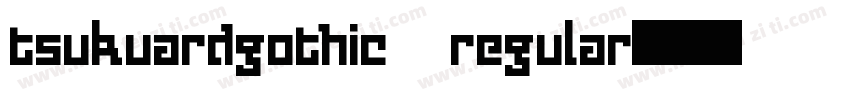 tsukuardgothic regular字体转换